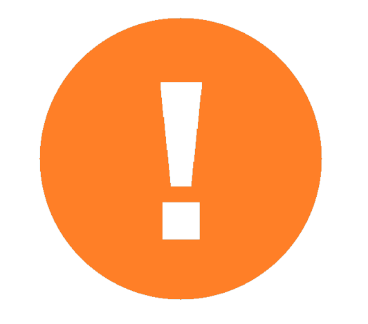 orange exclamation